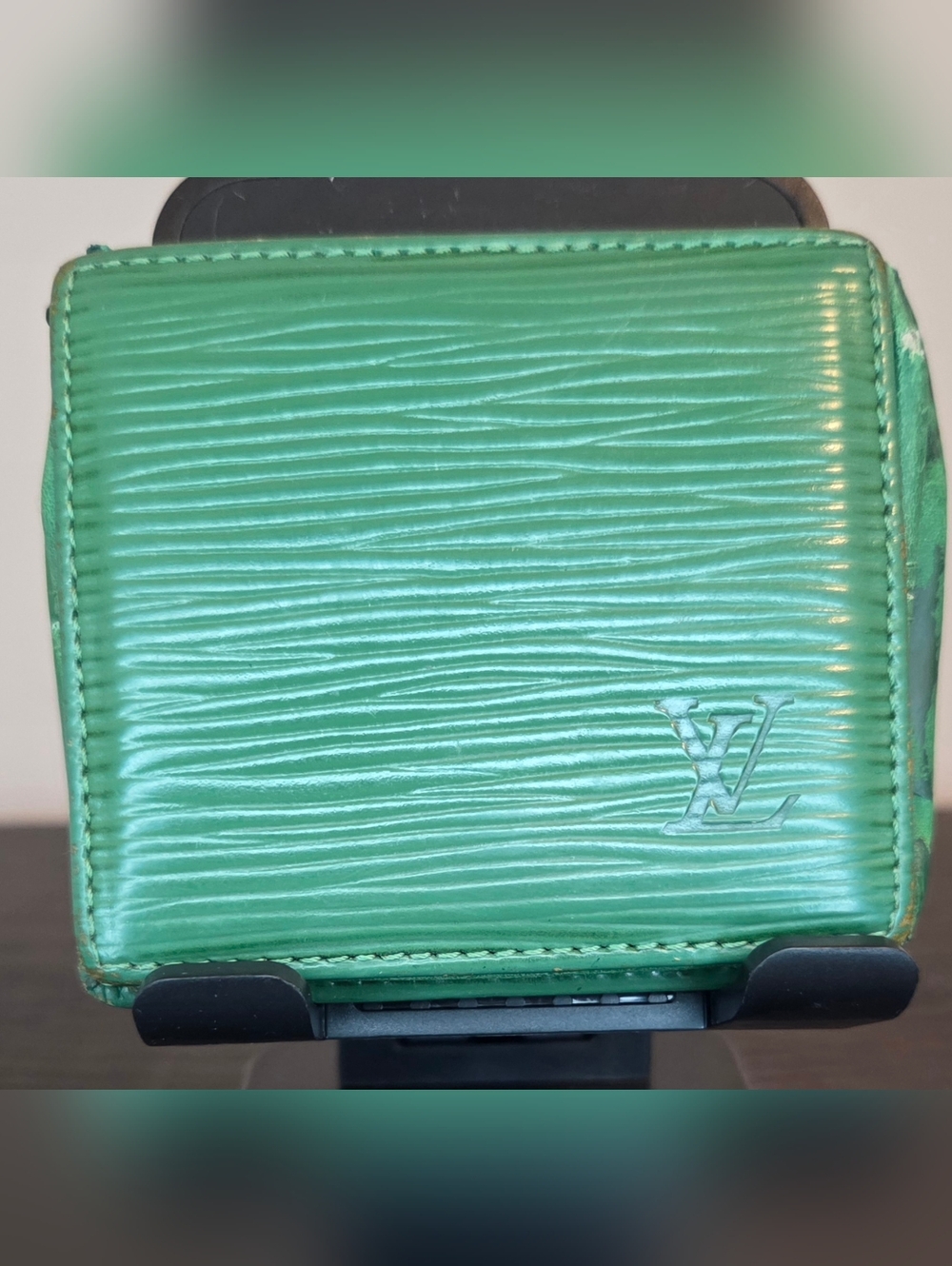 Louis Vuitton Green Epi Leather Porte-Monnaie Coin Purse | Authentic Vintage